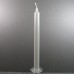 27cm Grey Stearin Classic Dinner Candles